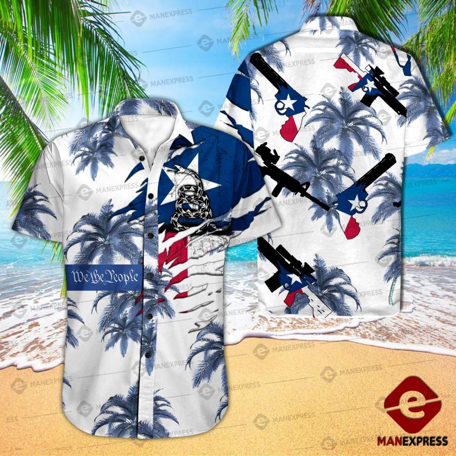 Mtp Texas United Patriot Three Percenter Hawaiian Shirt Pdt Ha52421