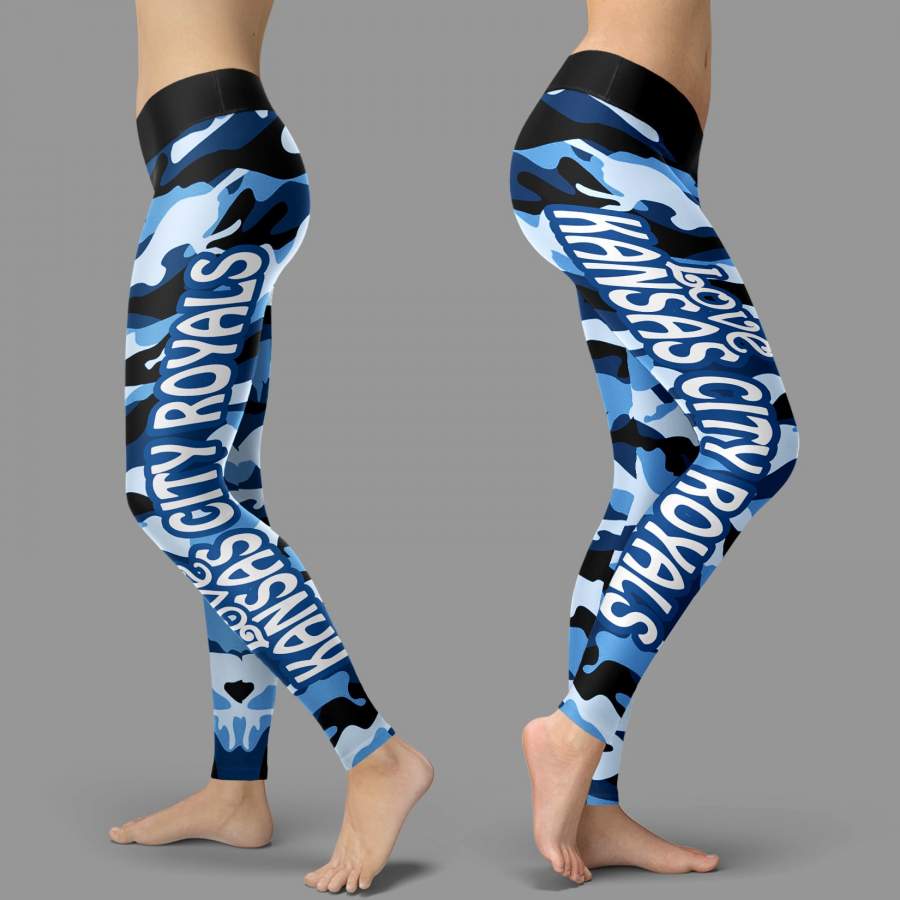 Camo Sporty Trending Fashion Fabulous Kansas City Royals Leggings