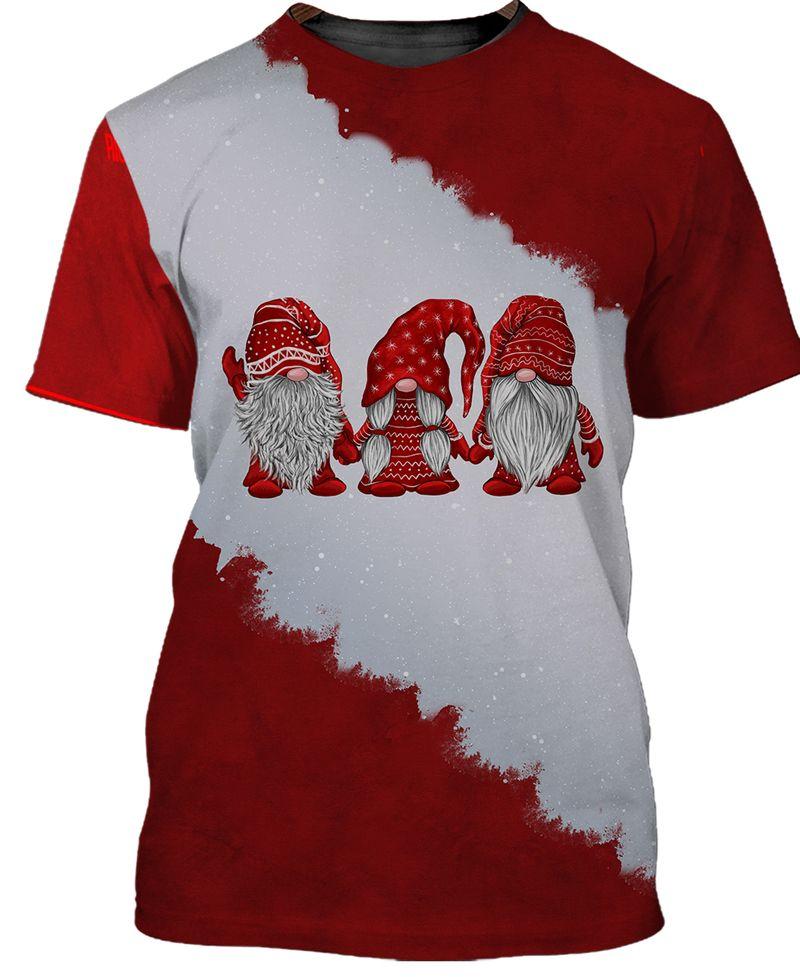 Three Elf Cute Gift In Christmas Holiday Shirt 3D Tshirt