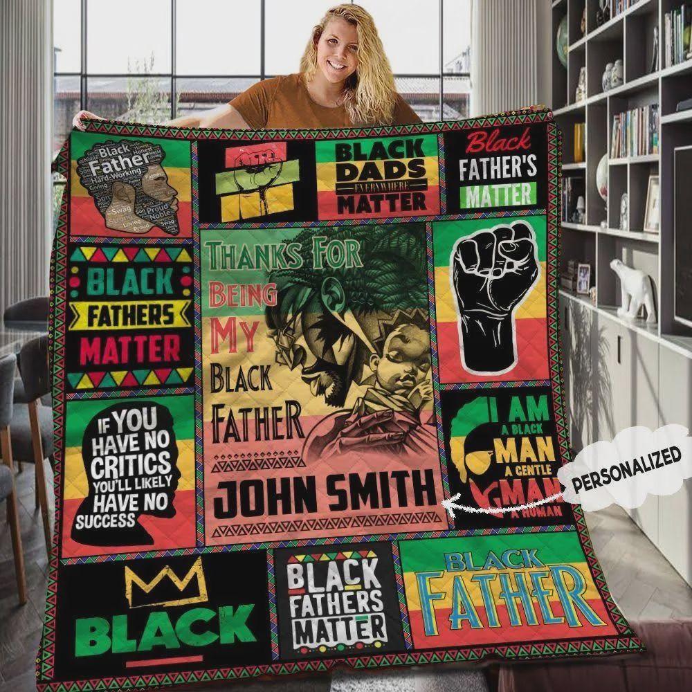 Personalized Black Lives Matter Quilt Blanket Great Customized Blanket Gifts For Birthday Christmas Thanksgiving