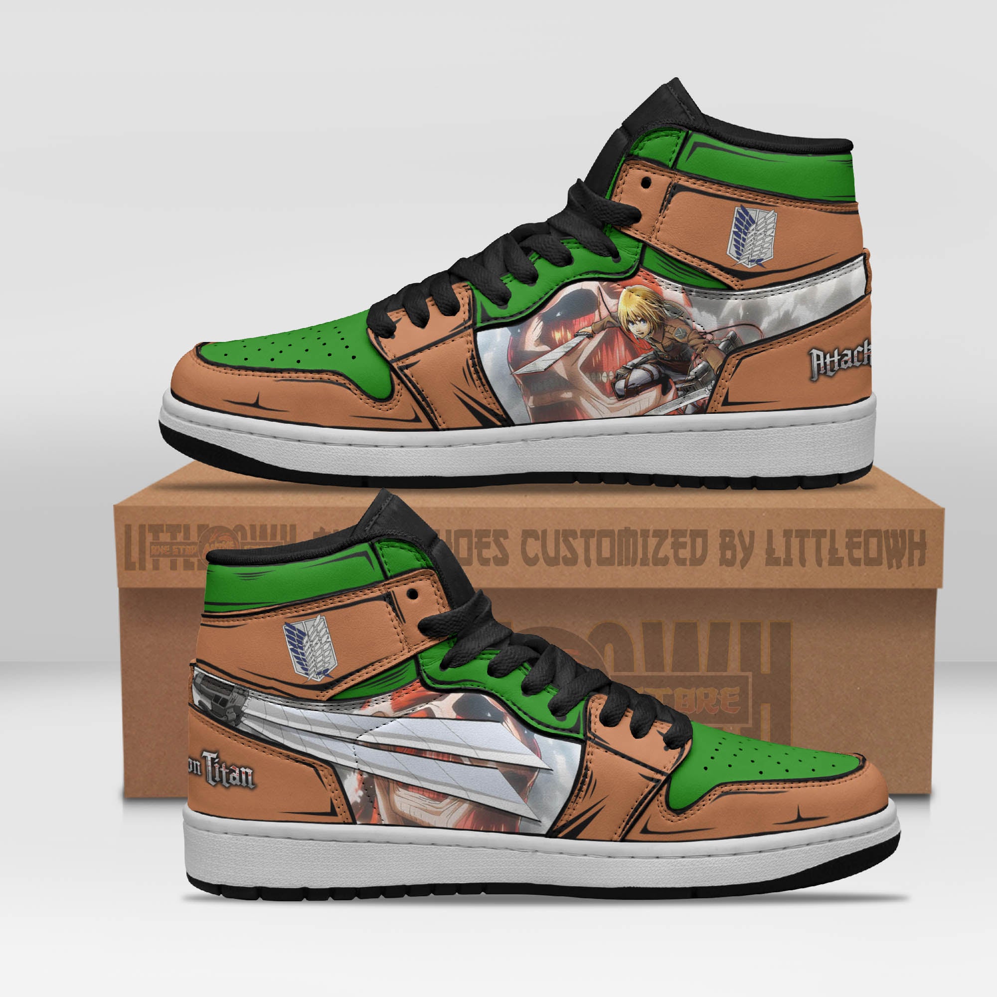 Attack On Titan Armin Arlert Anime Shoes Custom Jd Sneakers