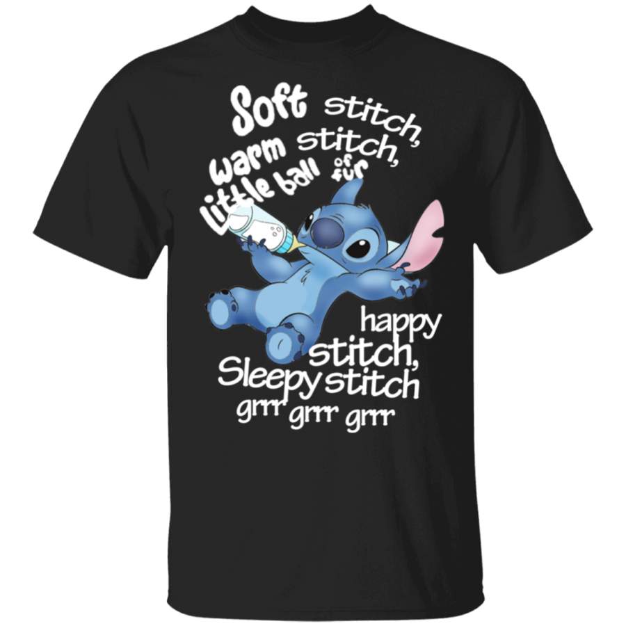 Soft Stitch Warm Stitch Little Ball Of Fur Happy Stitch Sleepy Stitch Shirt