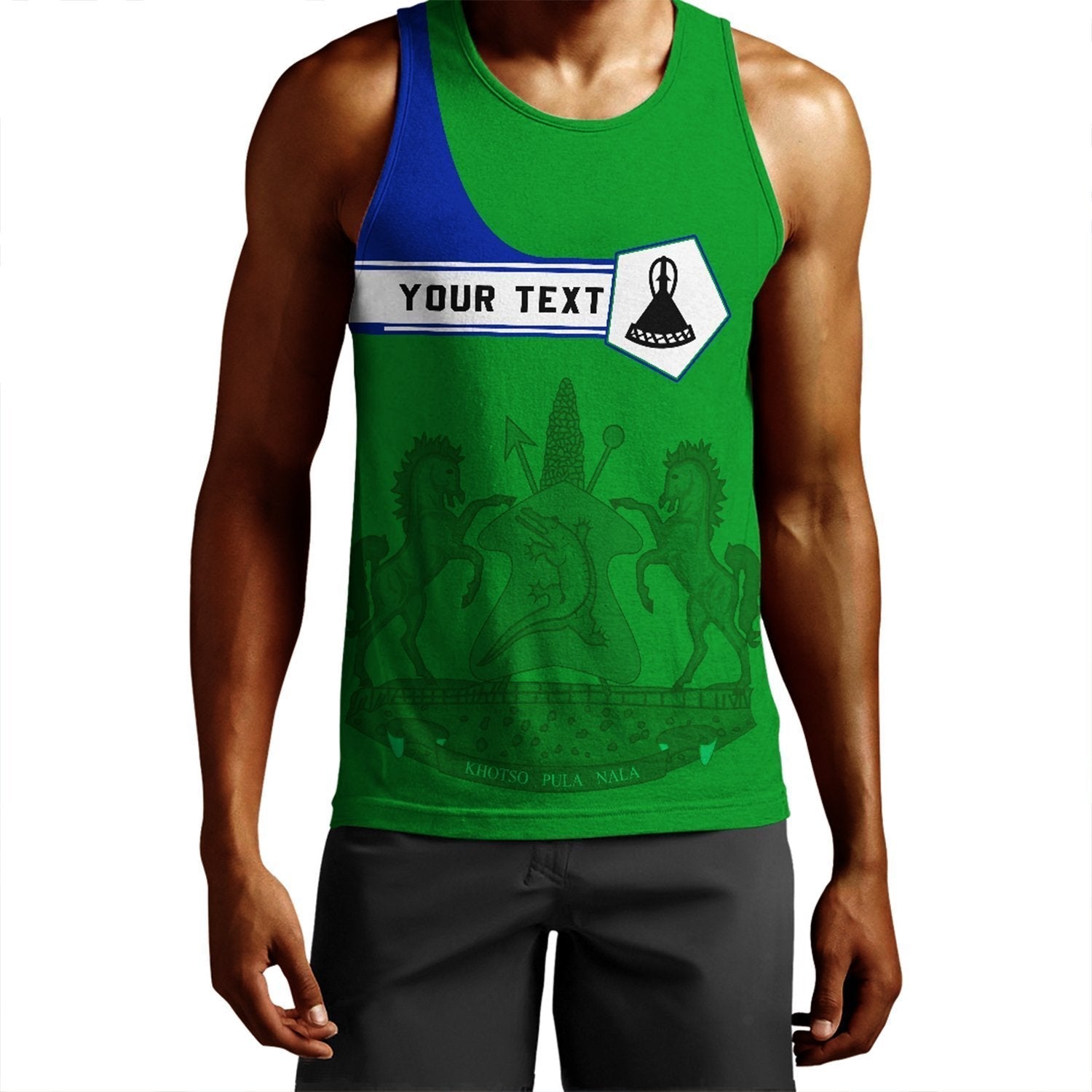 (Custom) African Tank Top – Lesotho Men’S Tank Top Pentagon Style