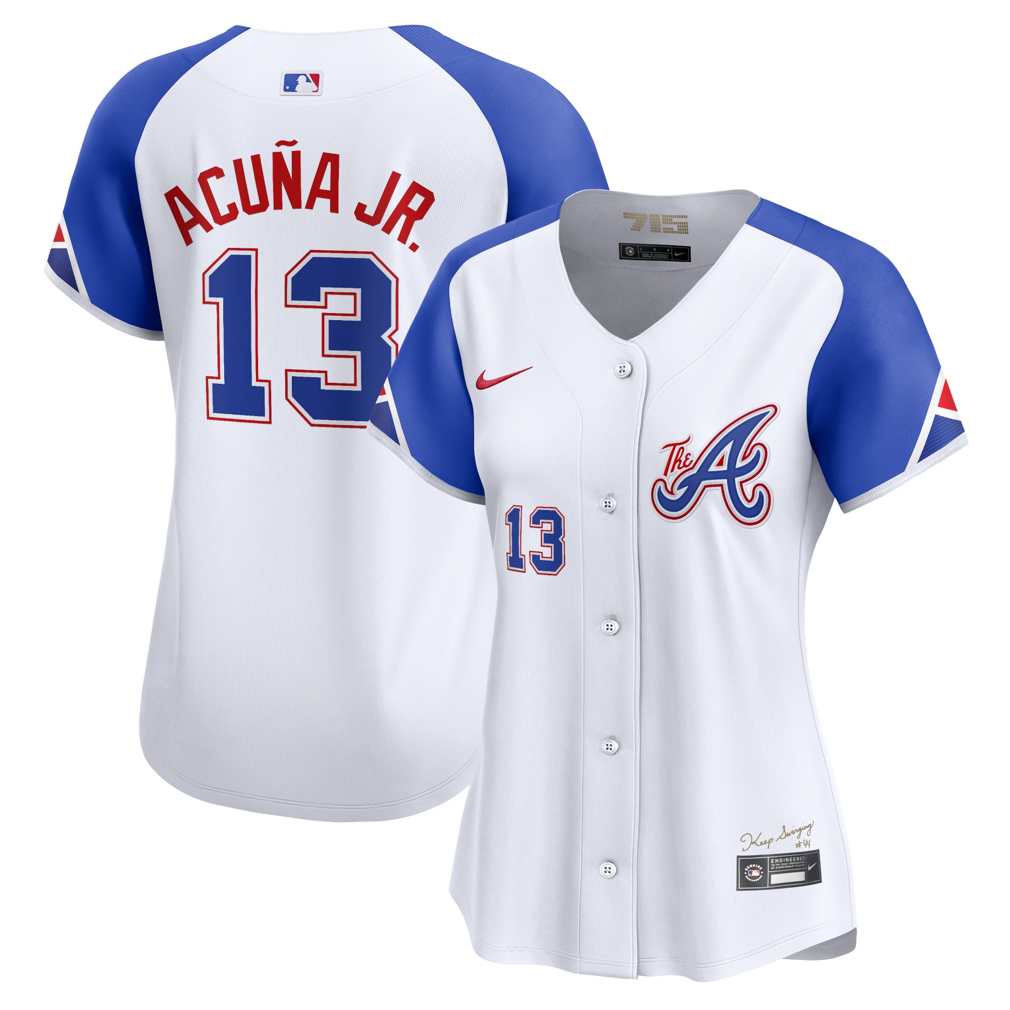 Ronald Acuña Jr. Atlanta Braves Women's City Connect Limited Player Jersey – White