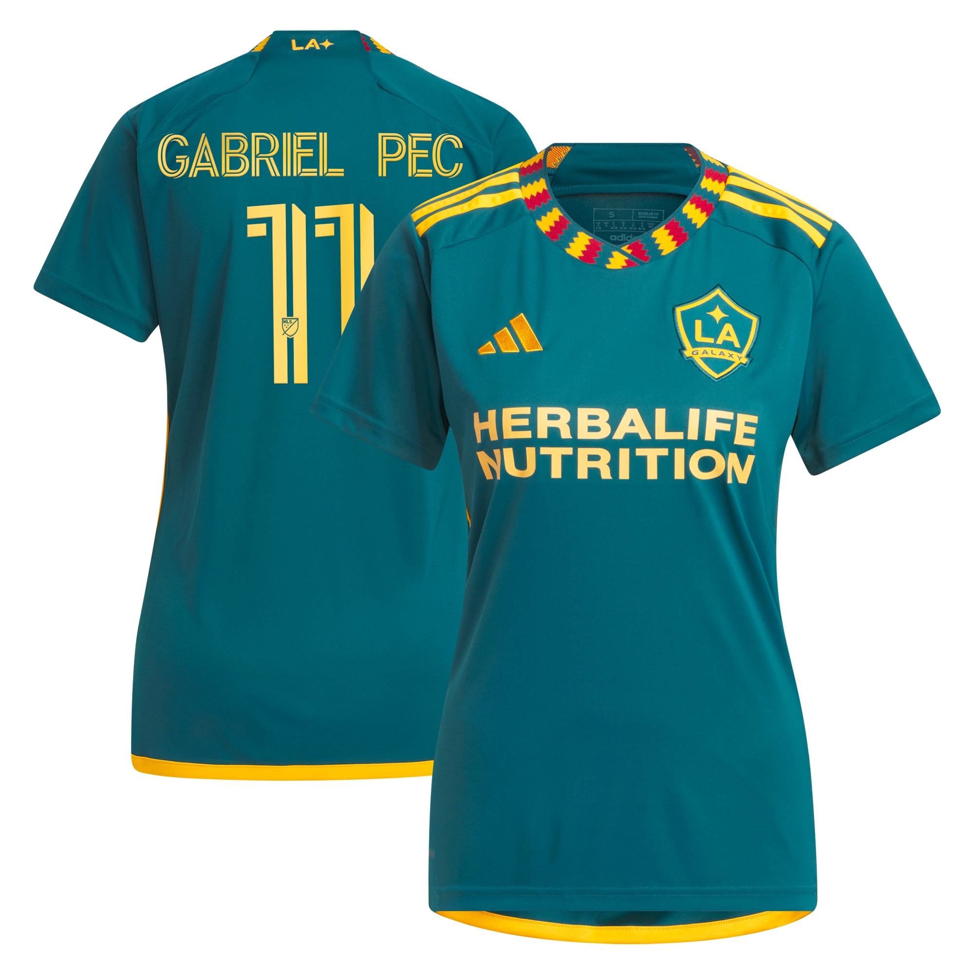 Gabriel Pec LA Galaxy Women's 2024 LA Kit Replica Player Jersey – Green