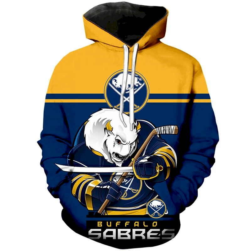 Buffalo Sabres Hoodie Mascot 3D Printed Custom