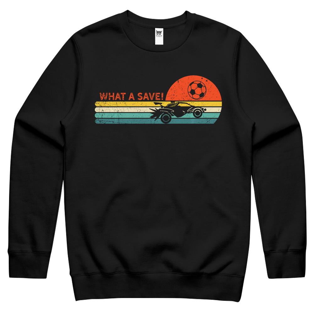 Rocket Rc Soccer Car Retro Style Gamer Crewneck Sweatshirt