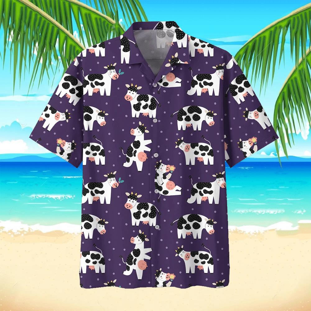 Cow Hawaii Beach Shirt 8 Ha53298