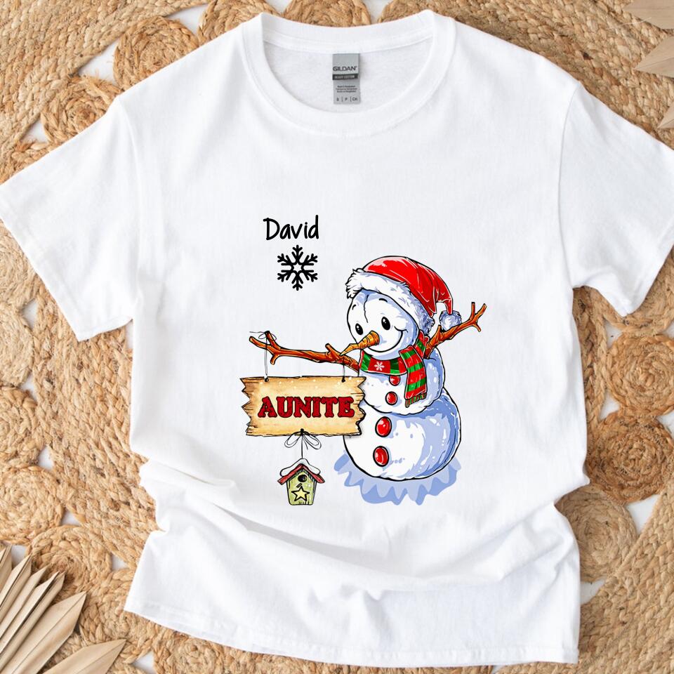 Personalized Snowman T Shirts – Best Gift For Mom, Nana, Gigi – Trending Personalized