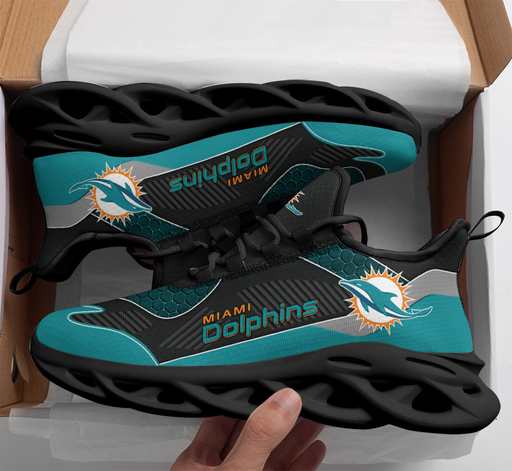 Miami Dolphins Yezy Running Sneakers Bb446