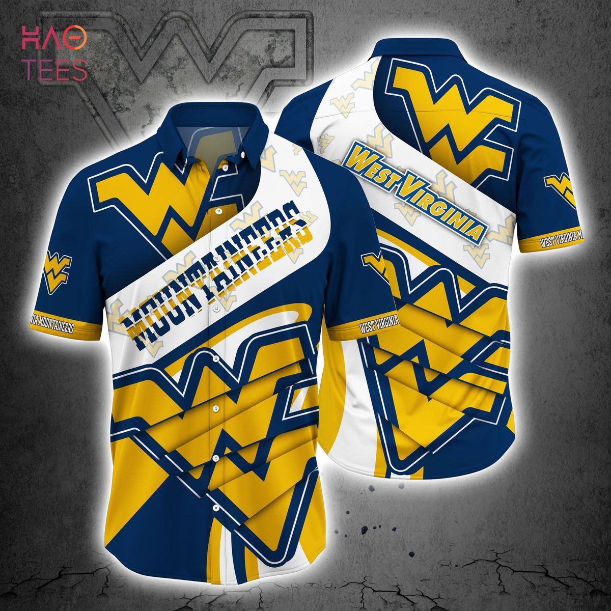 NCCA West Virginia Mountaineers Blue God Trendy Hawaiian Shirt V3 Aloha Shirt