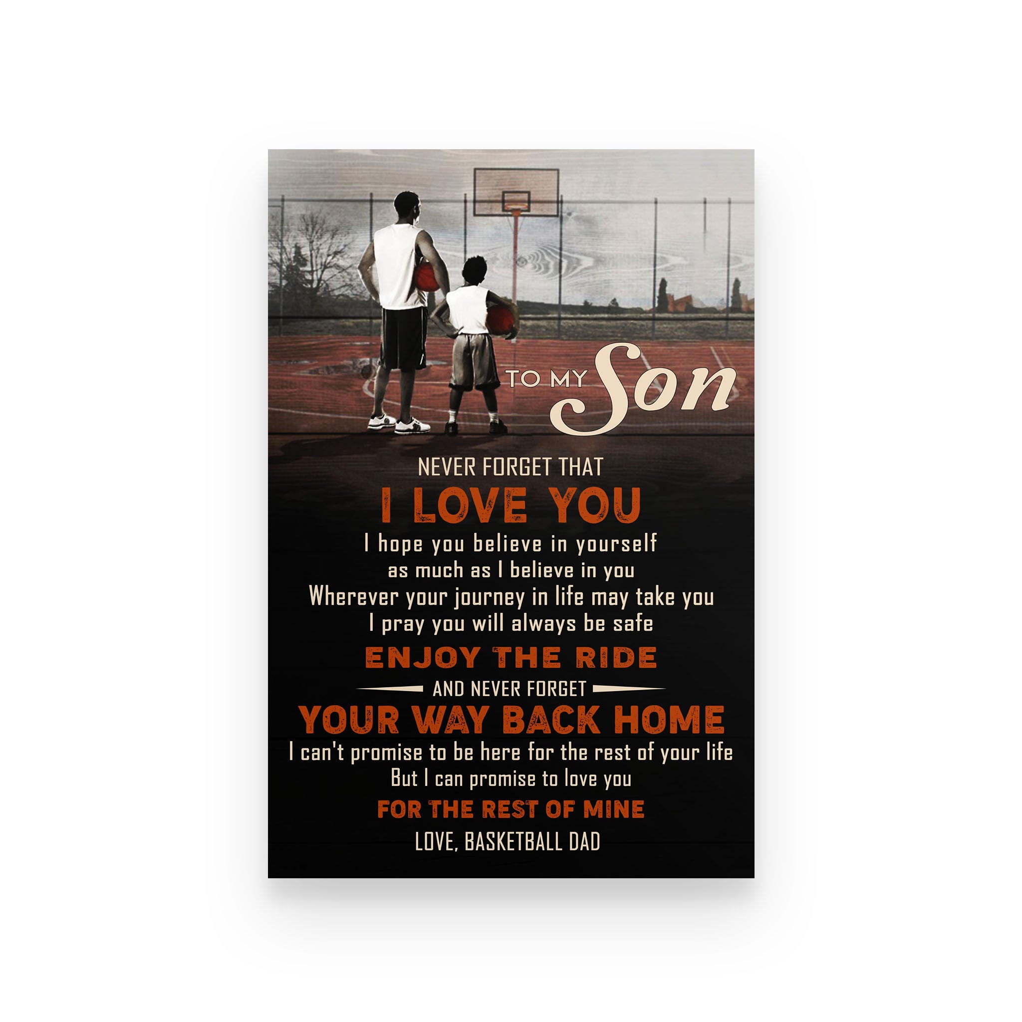 basketball poster  dad to son never forget that i love you vs3