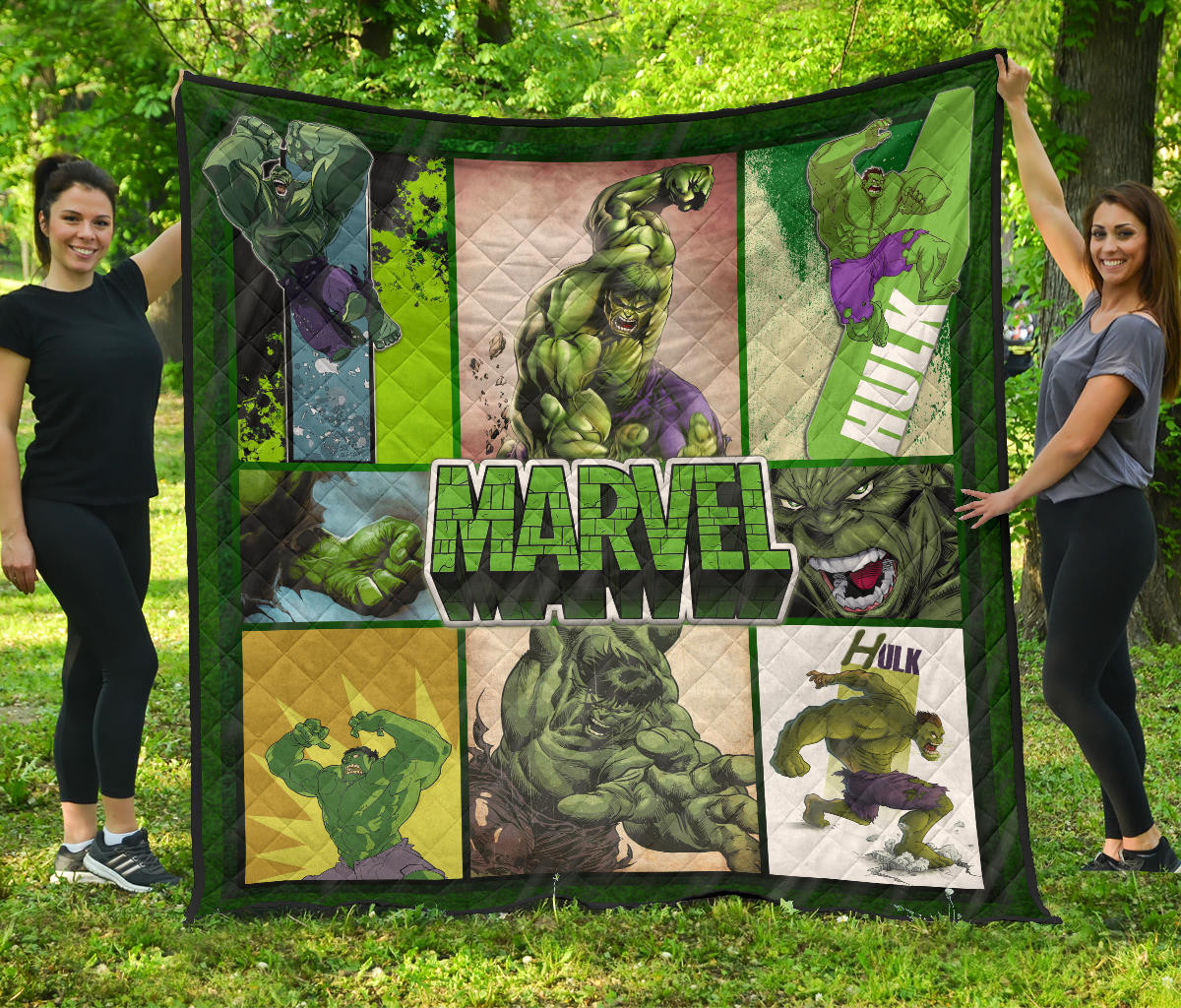 Angry Hulk Swamp Thing Premium Quilt Blanket Movie Home Decor Custom For Fans Nt041902