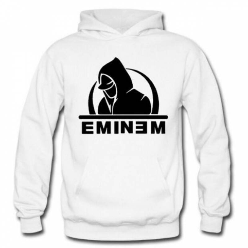 Women/Men’s Fashion Pure Color Printed Eminem Hooded Sweatshirts