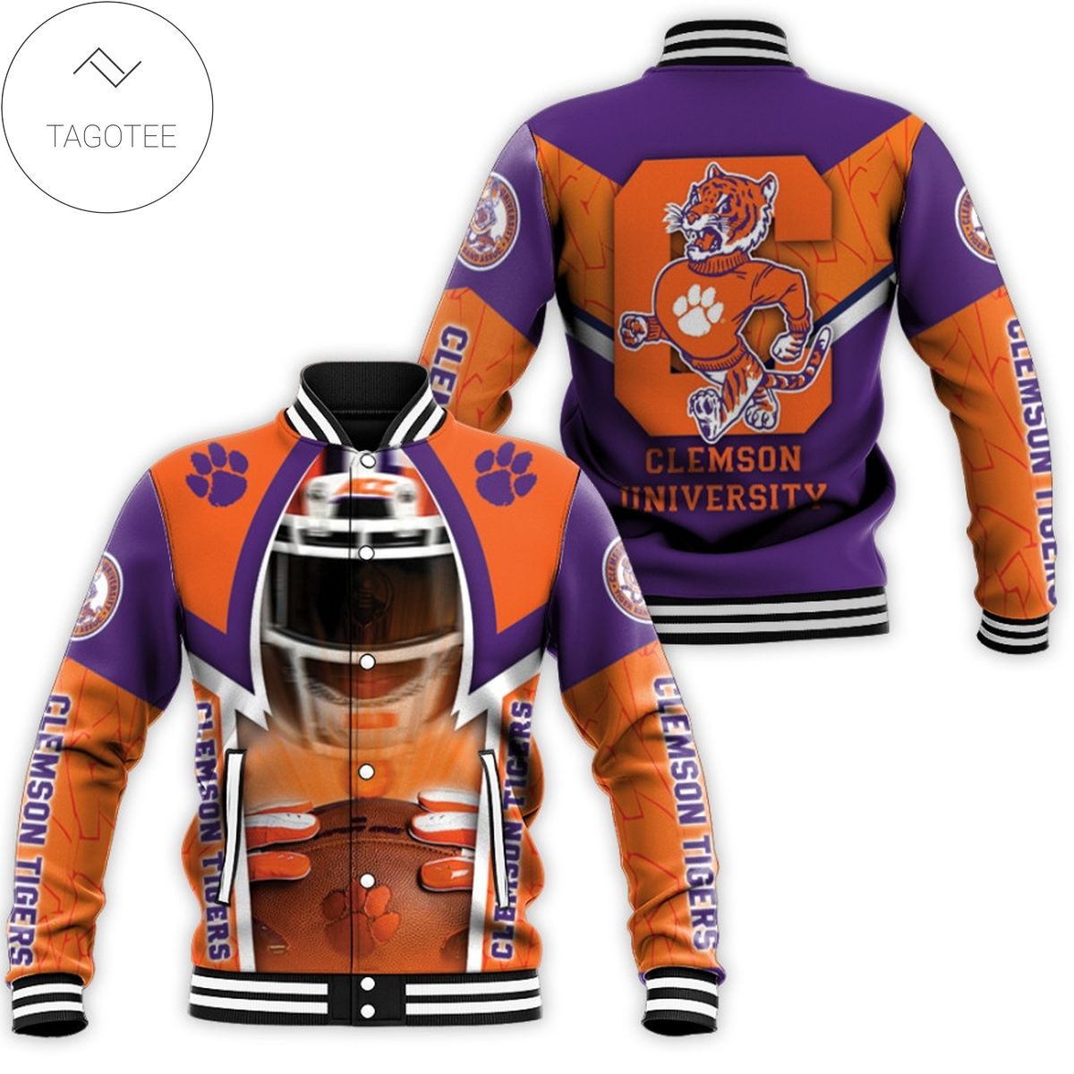 Clemson Tigers Baseball Jacket V6