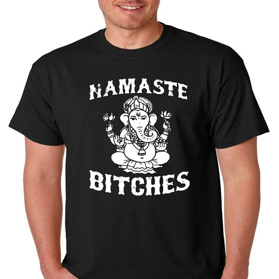 Raw T-Shirts Namaste Bitches Hilariously Funny Yoga Premium Men’S T-Shirt