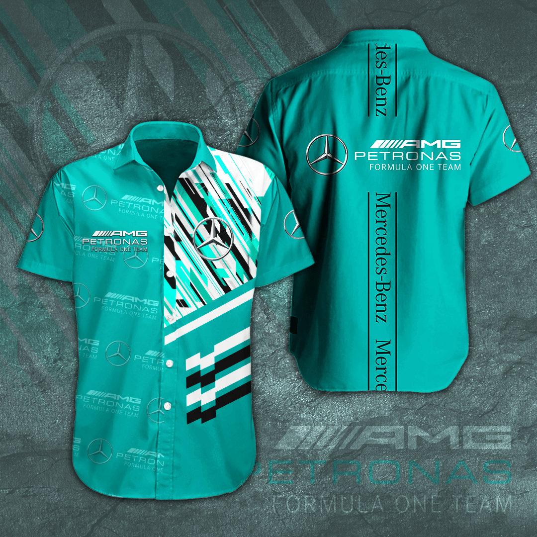 Mercedes-Amg Petronas F1 Short Sleeve Dress Shirt – Hoatt574