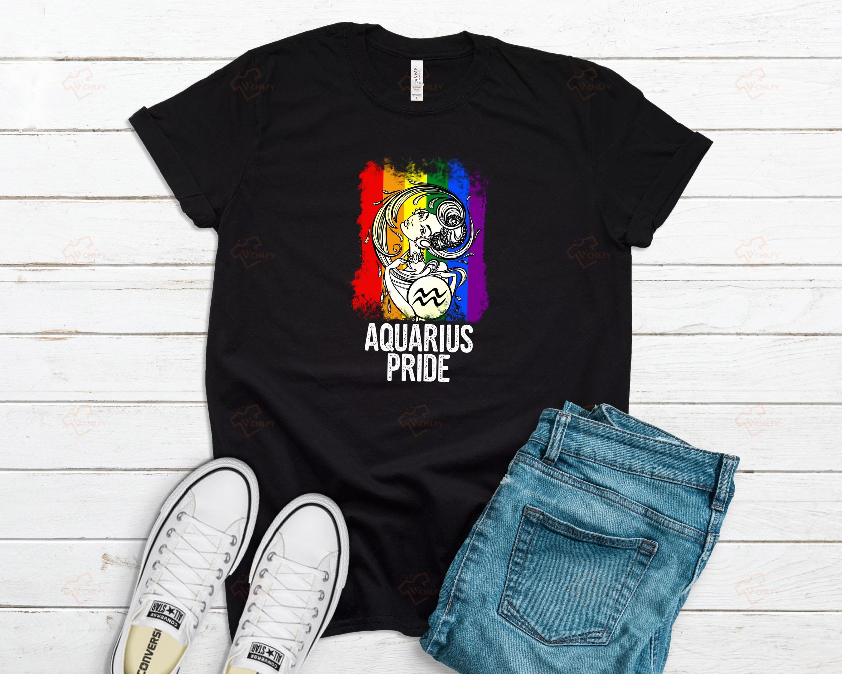 12 Signs Of The Zodiac Aquarius Shirt, Lgbt Shirt, Lgbt Pride Shirt, Lgbt Queer, Lgbt Zodiac Shirt