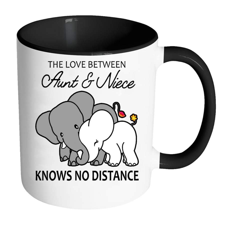 The Love Between Aunt And Niece Knows No Distance Elephant Lover W – Full-Wrap Coffee Colors Accent Mug