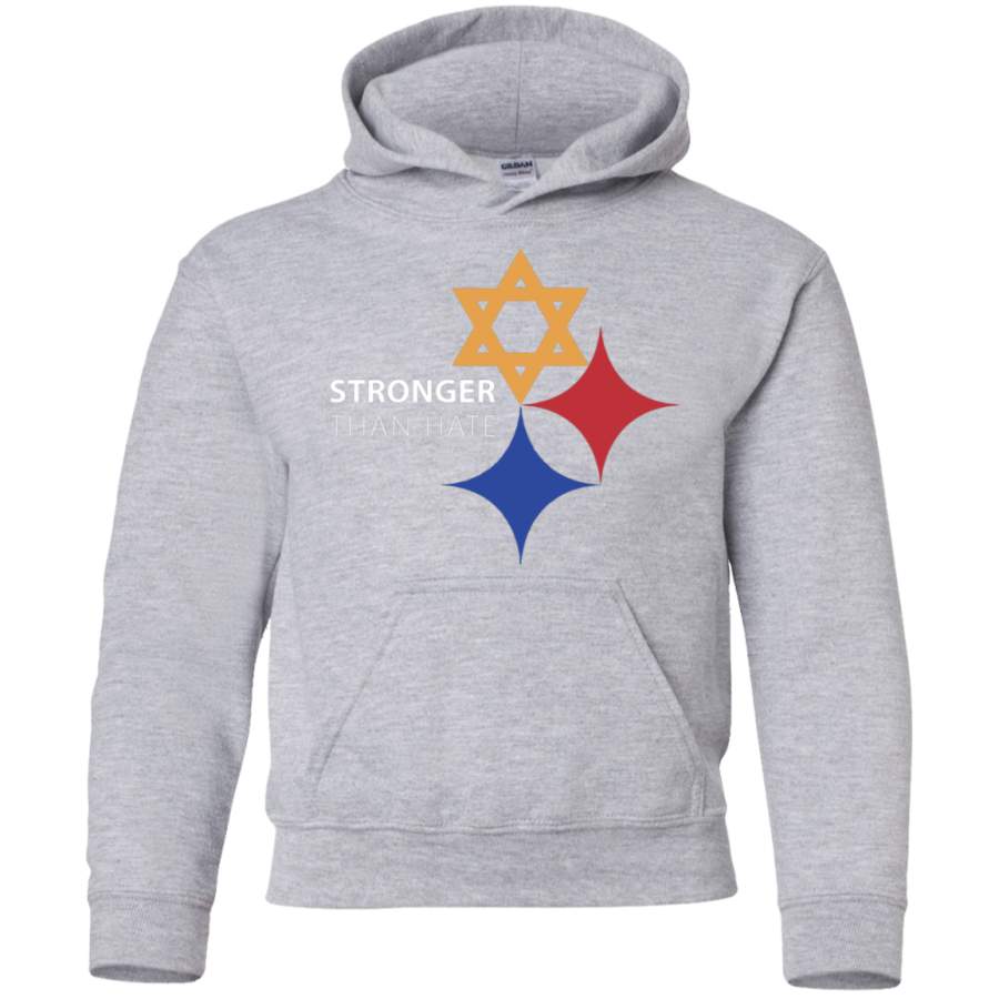 AGR PITTSBURGH – STRONGER THAN HATE Youth Pullover Hoodie