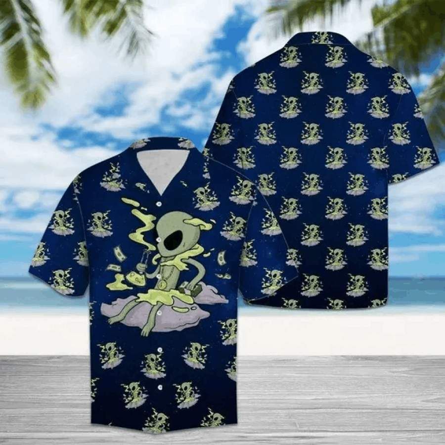 Hawaii Aloha Shirts Amazing Alien Ha9574