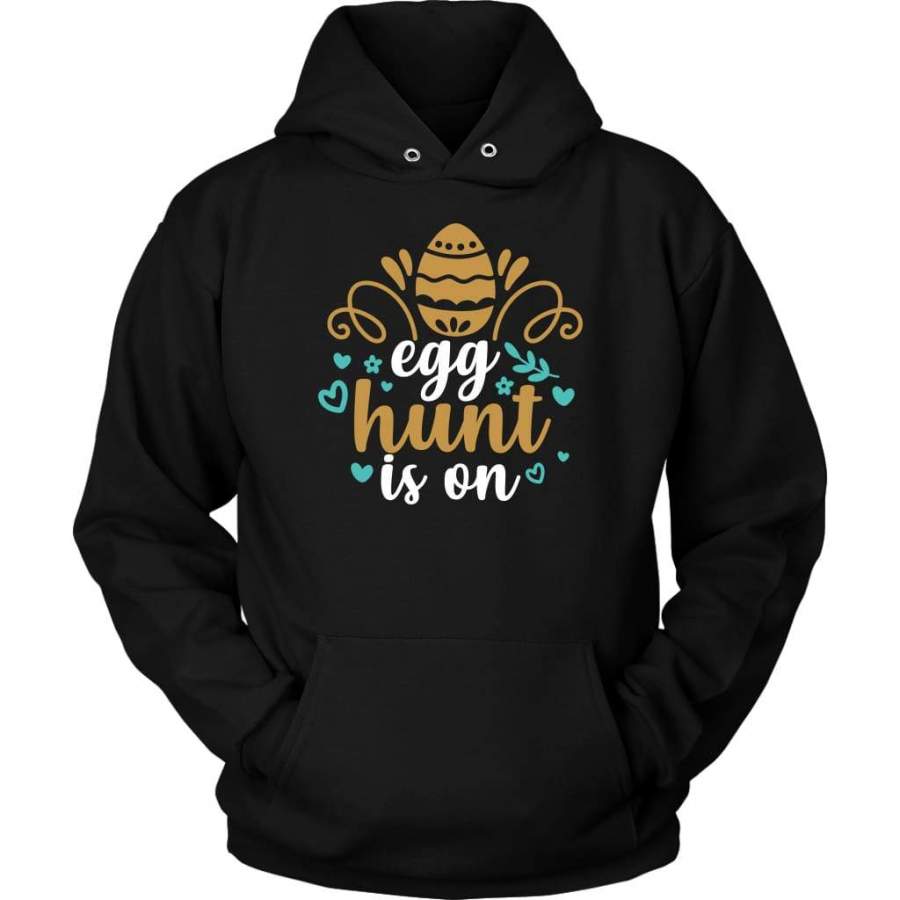 Egg hunt is on a hoodie