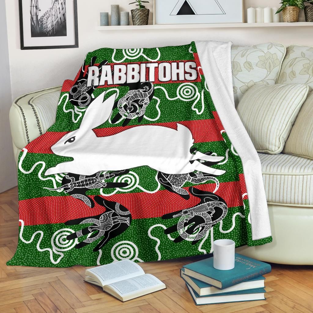 Rabbitohs Premium Blanket Animals Aboriginal TH5