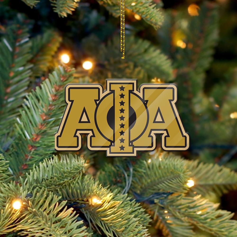 Wonderprint Ornament – Alpha Phi Alpha Greek Letter Shape Acrylic Ornament Lt10