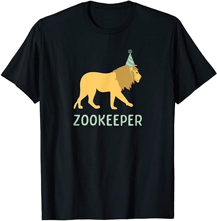 Zookeeper Lion Birthday Shirt, Adult/Kids Lion Party Animal T-Shirt