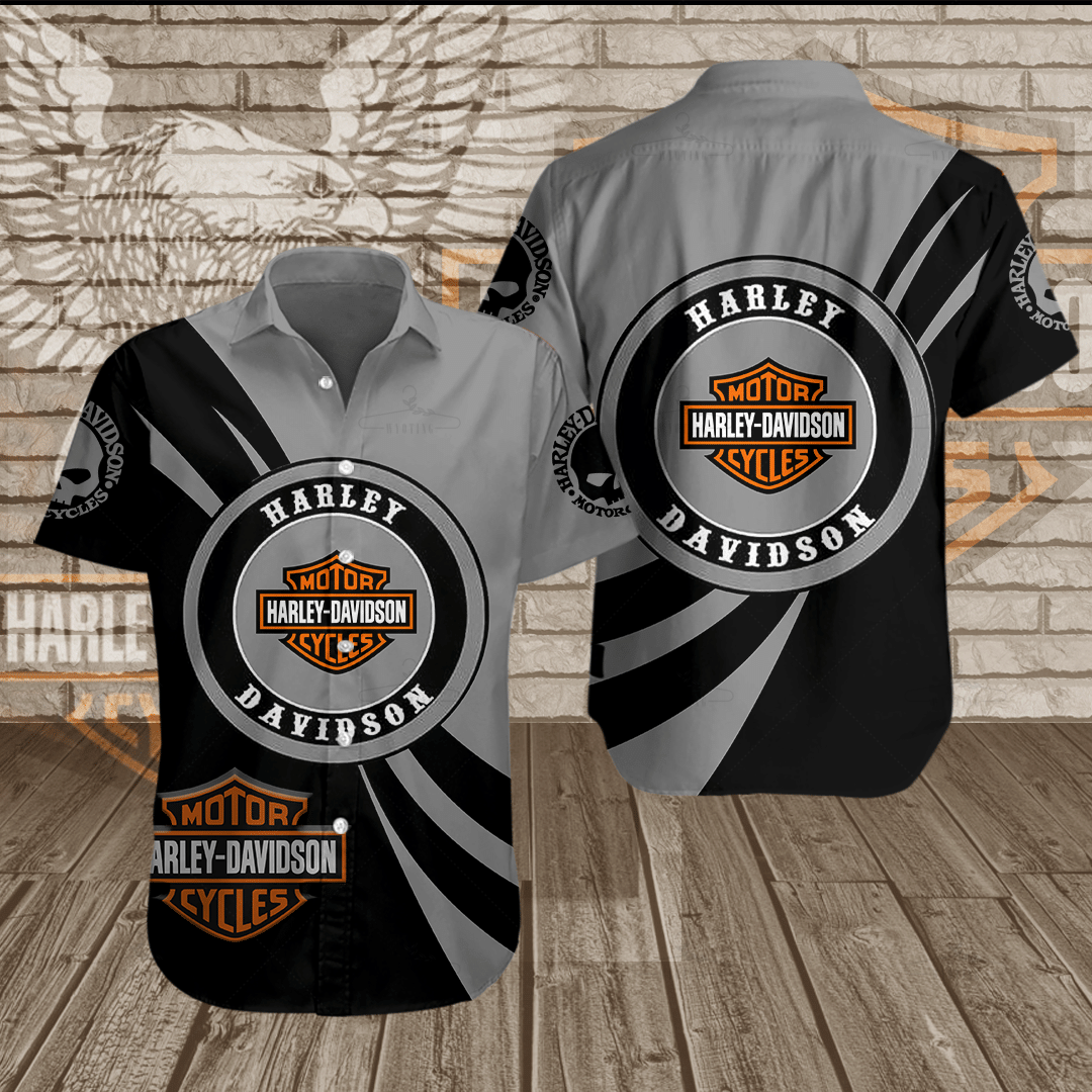 Harley Davidson Short Sleeve Dress Shirt 10 – KreamShirt