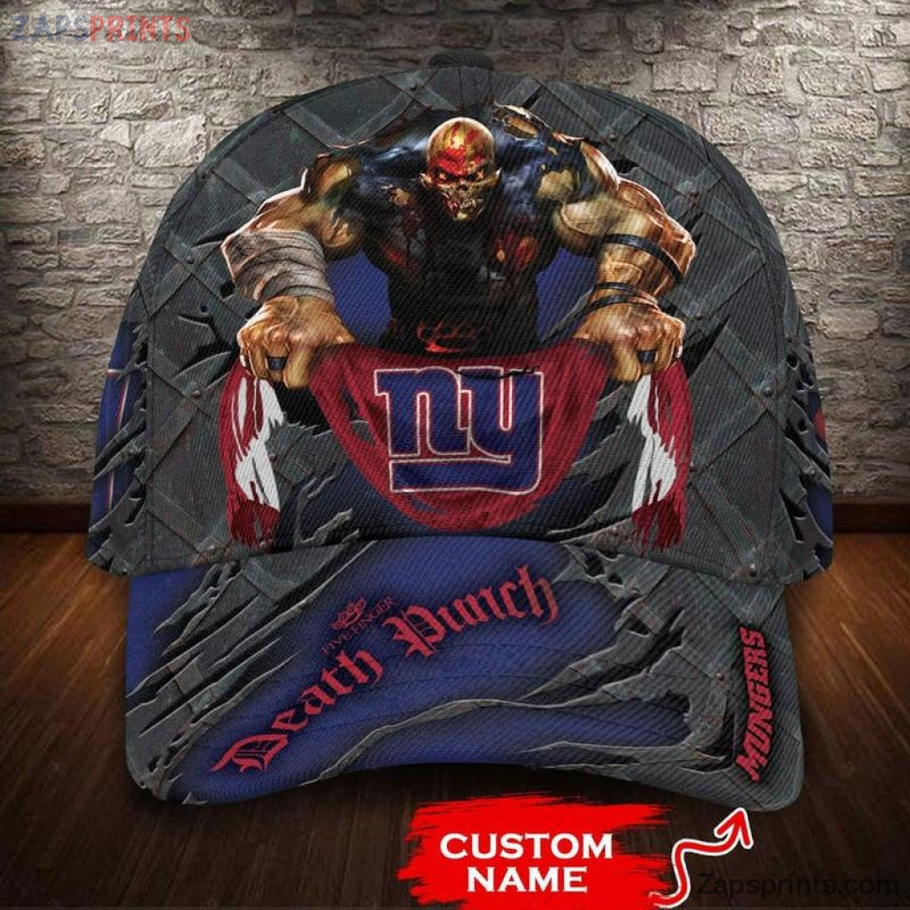 New York Giants Five Finger Death Punch 3D Classic Cap Gift For Fan Football Lovers