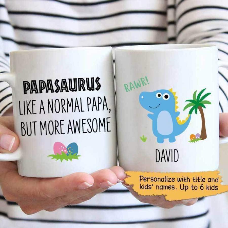 Papasaurus Personalized Mug