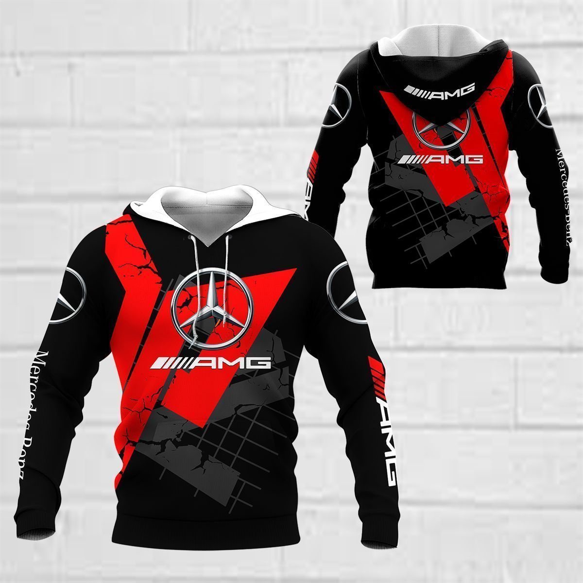 3D All Over Printed Mercedes-AMG AN-HL Shirts Ver 2 (Red)