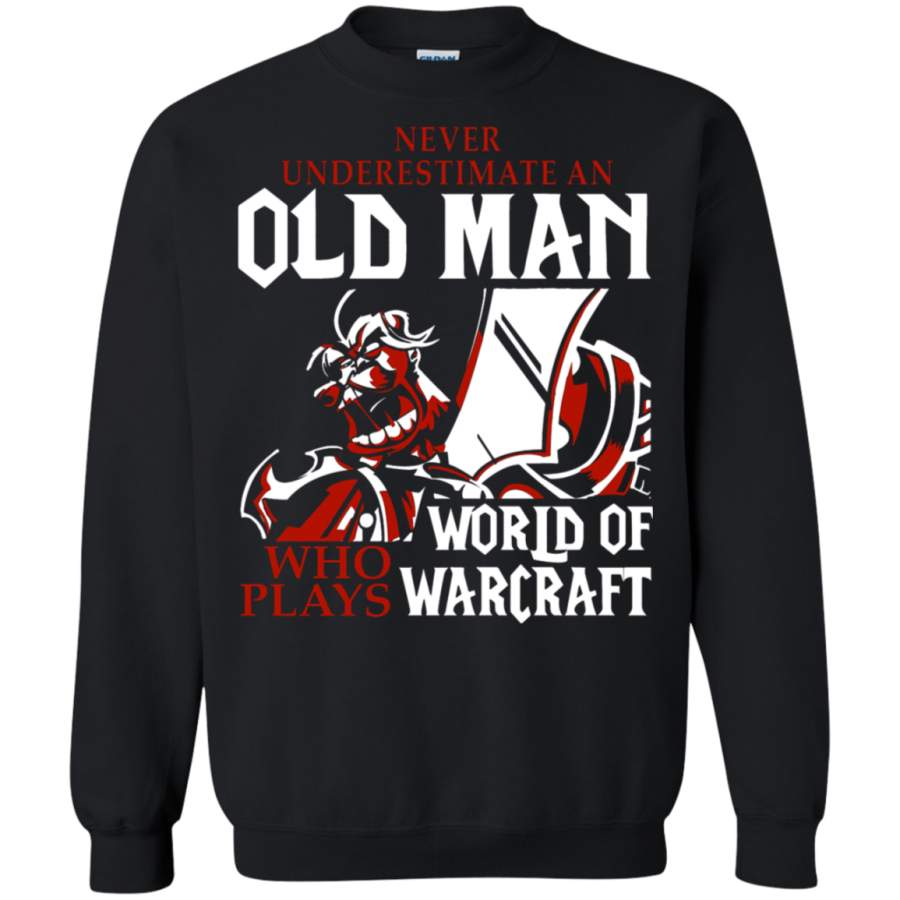 AGR Never Underestimate An Old Man World Of Warcraft Sweatshirt