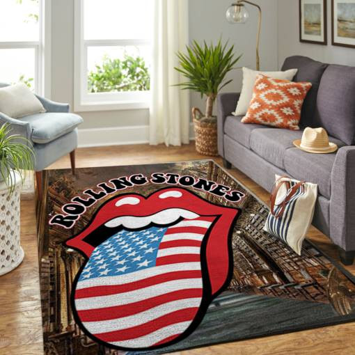 Rolling Stones Library Rug Carpet