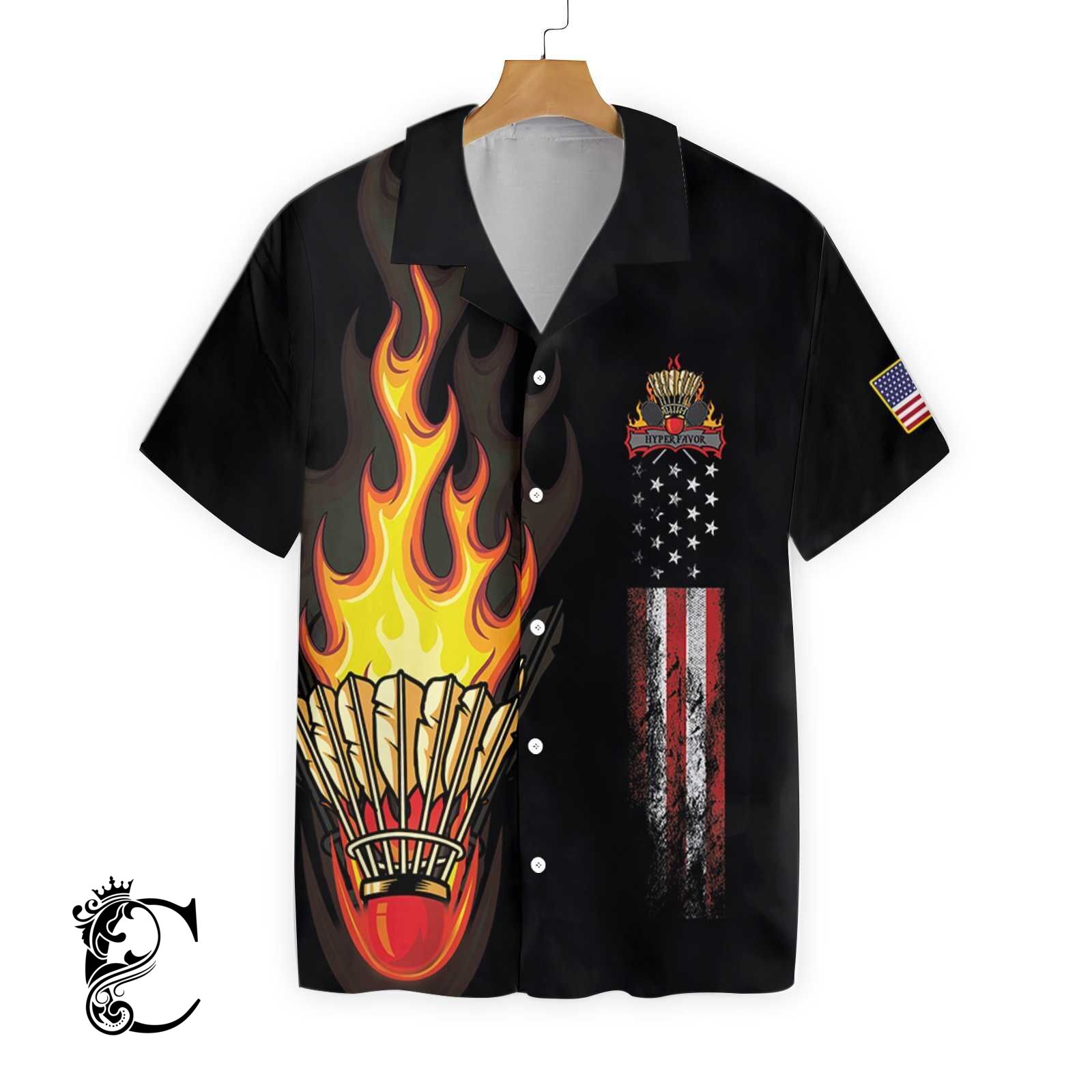 Badminton Flame Ez20 0104 Hawaiian Shirt