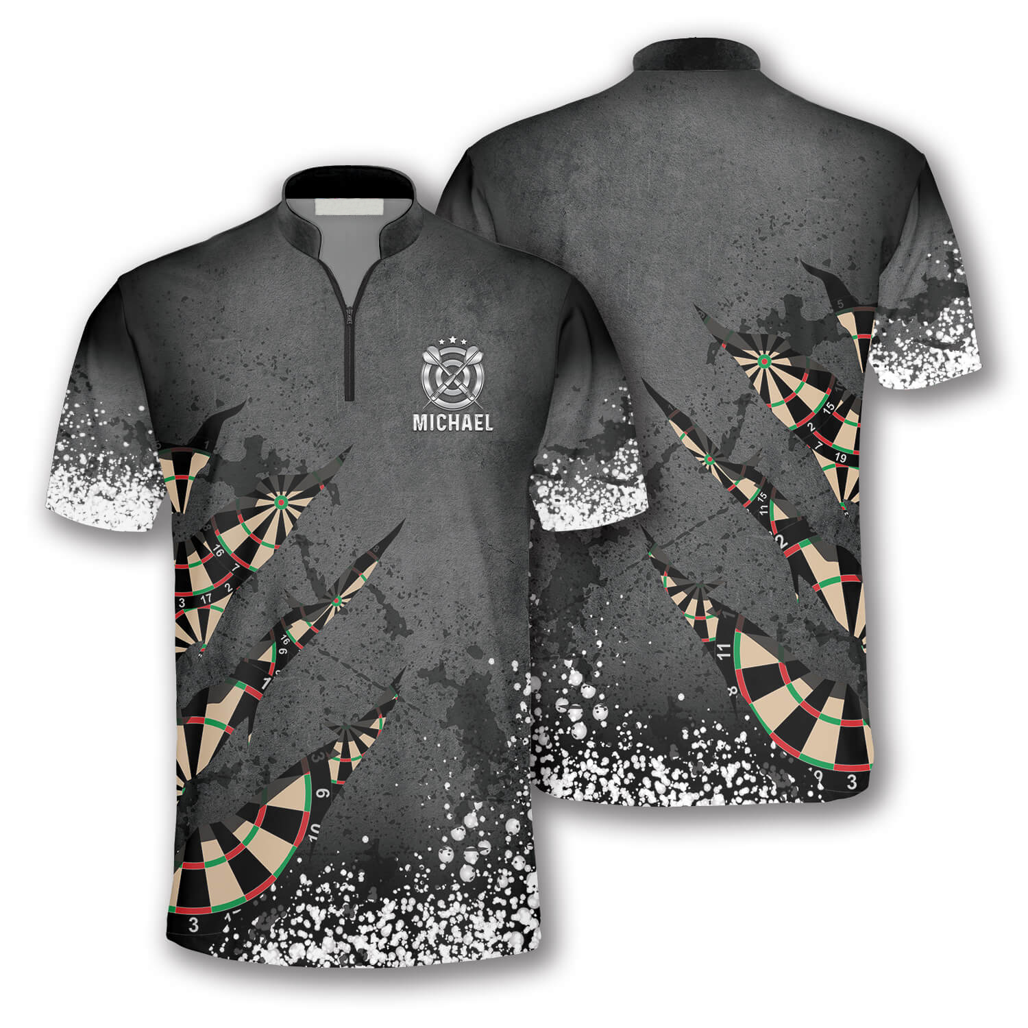 Paint Splash Custom Darts Jerseys For Men, 3D All Over Print Dart Shirt, Dart Jersey Shirt