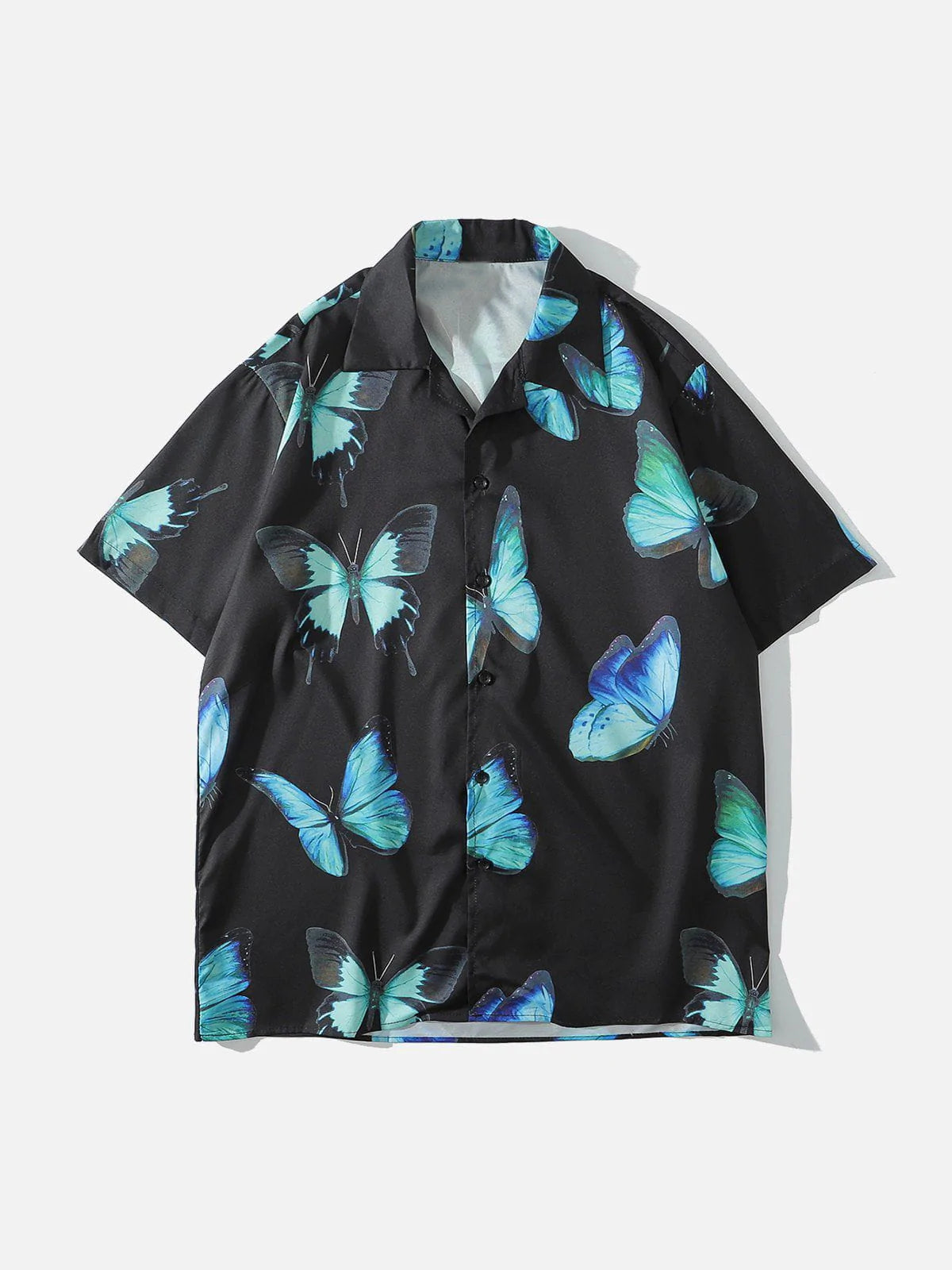 Talishko™ – Butterfly Print Short Sleeve Shirt