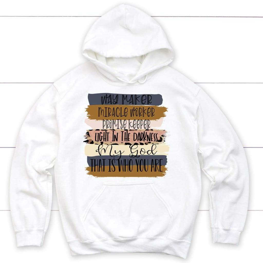 Way Maker Christian Hoodie – Christian Song Lyrics Hoodie