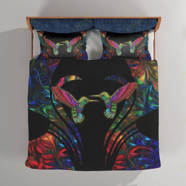 Tmarc Tee Colorful Hummingbird Bedding Set