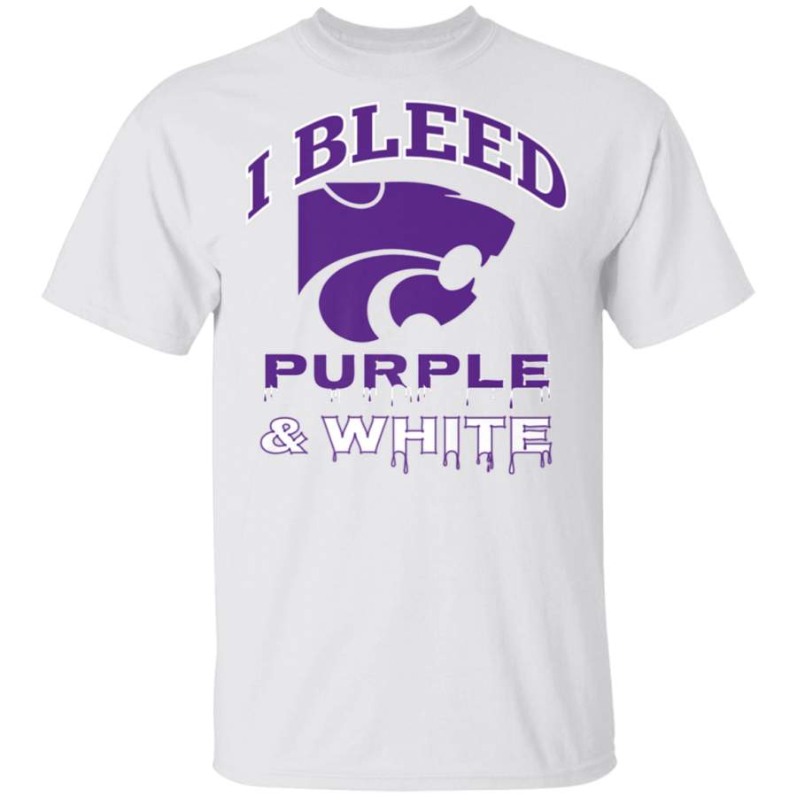 Design_Kansas State Wildcats I Bleed Colors TShirt  Apparel