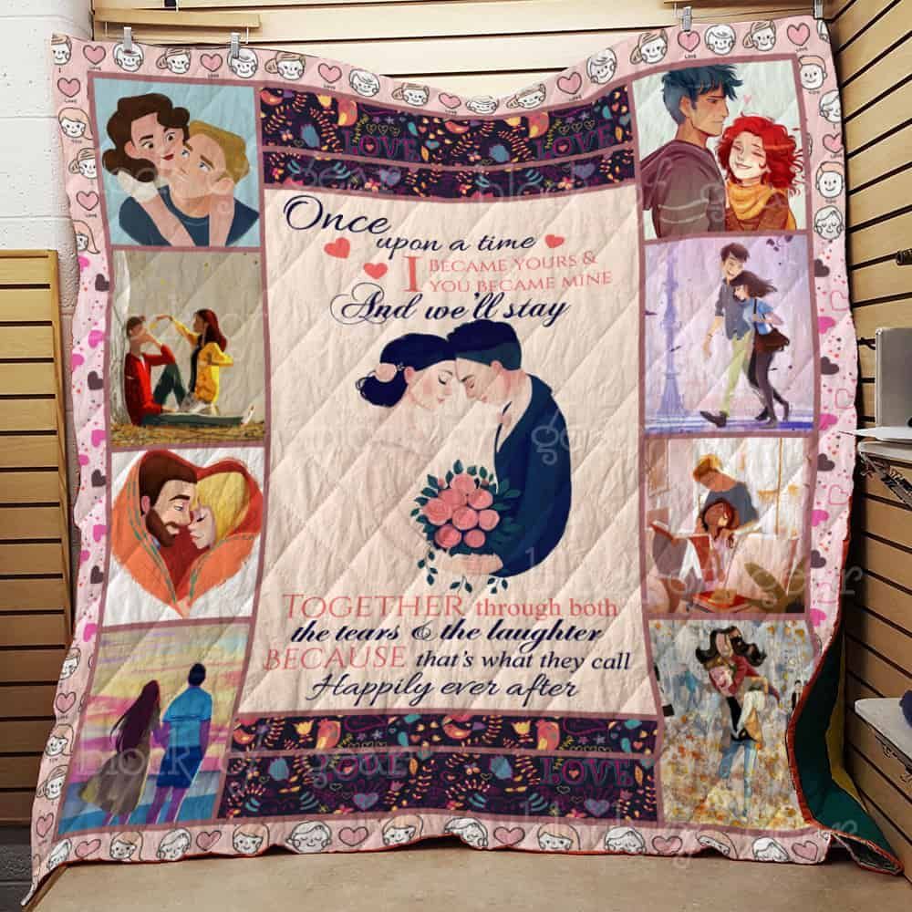 We will stay together through both tears and laughter Quilt Th588