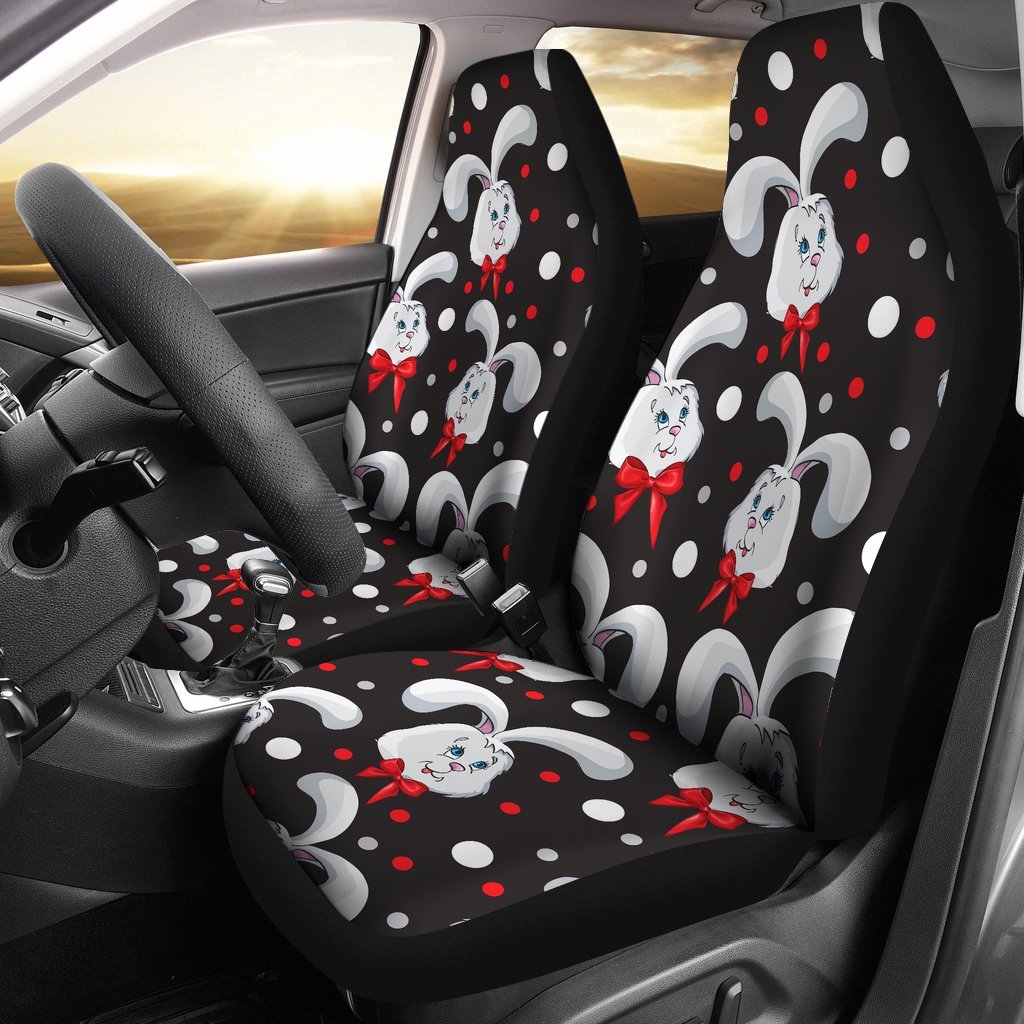 Rabbit Pattern Print Design RB012 Universal Fit Car Seat Covers