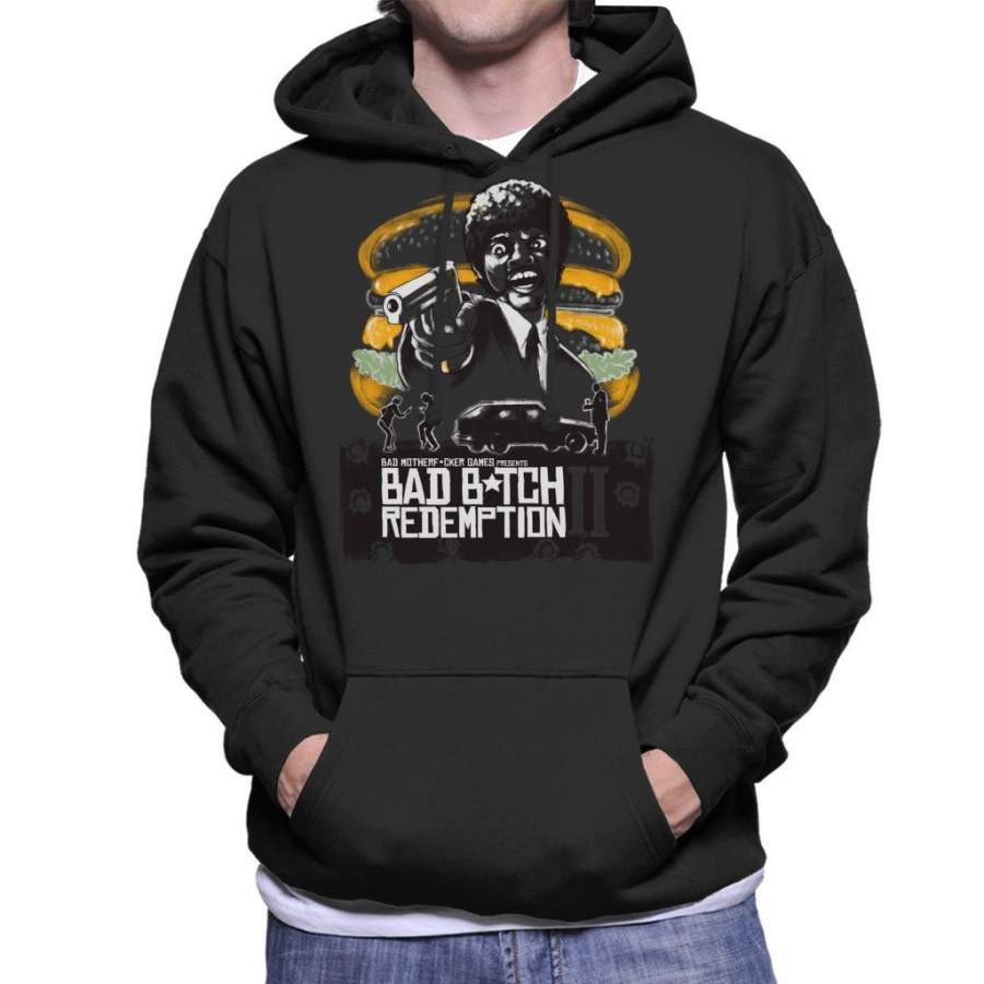 Bad Bitch Redemption II Pulp Fiction Men’s Hooded Sweatshirt