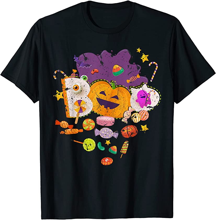 Boo Halloween Costume Candy Boo Cute Boys Girls love candy T-Shirt