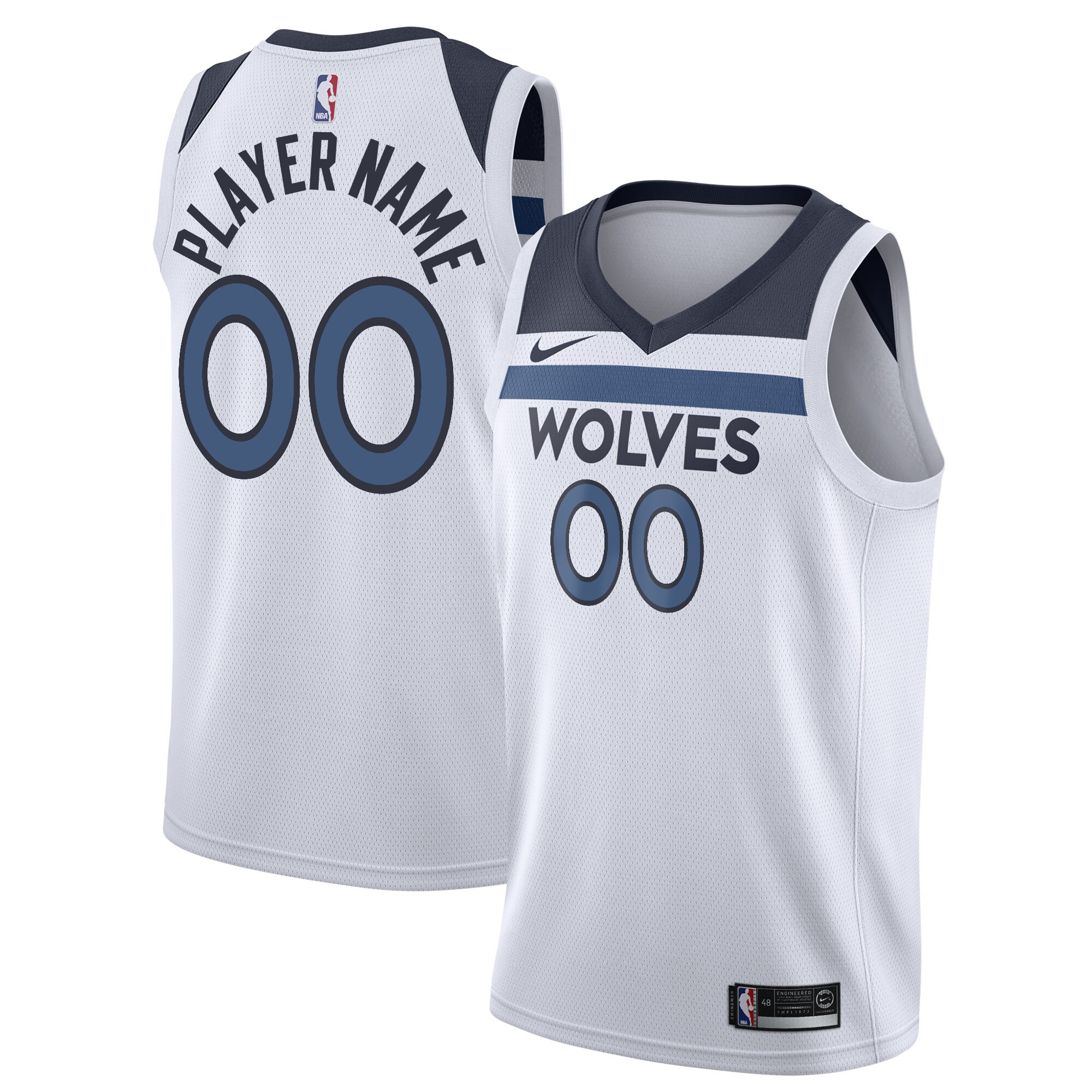 Minnesota Timberwolves Association Swingman Jersey – Custom – Youth