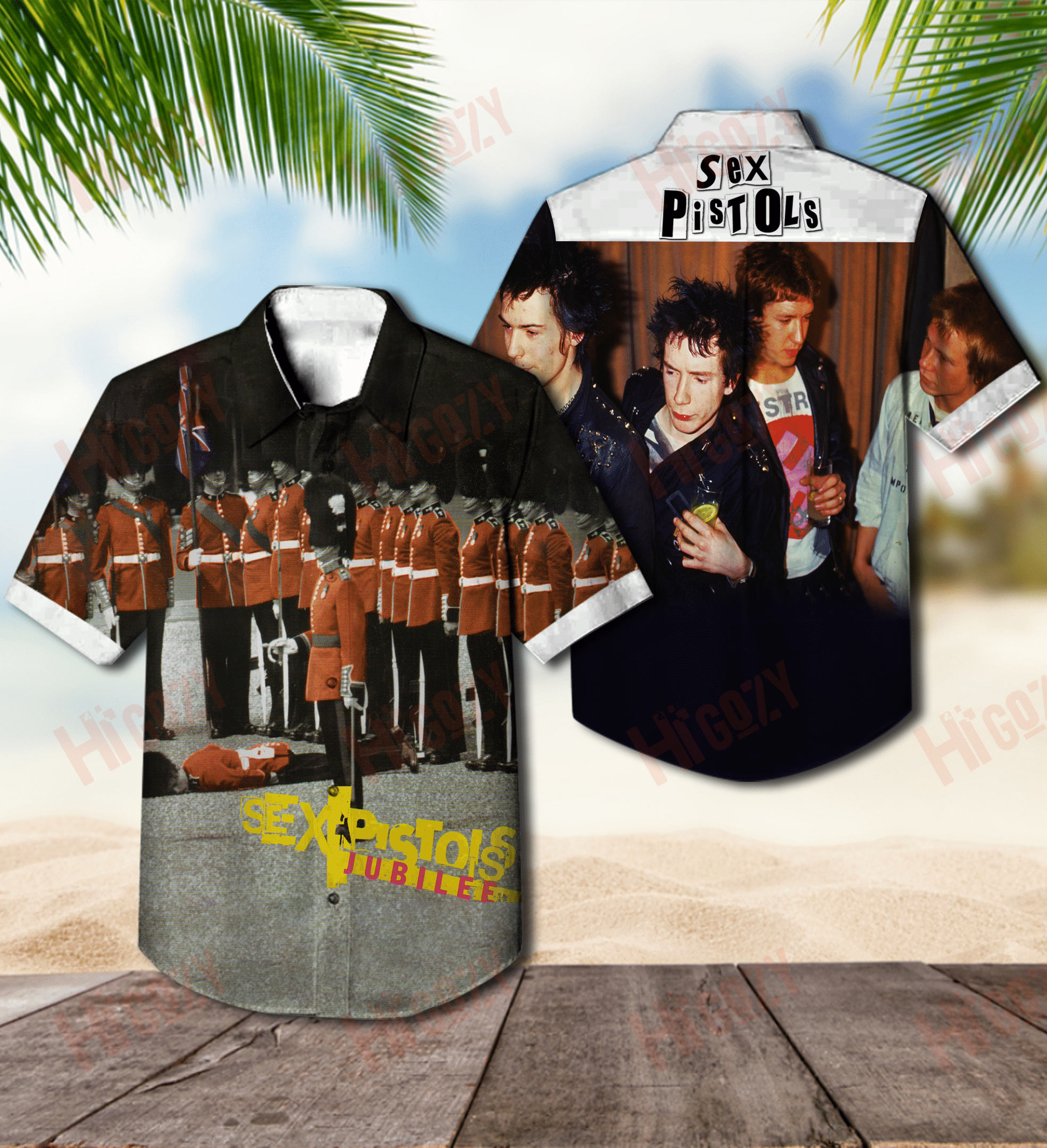 Sex Pistols Hawaii Jubilee Casual Shirt Ha33800