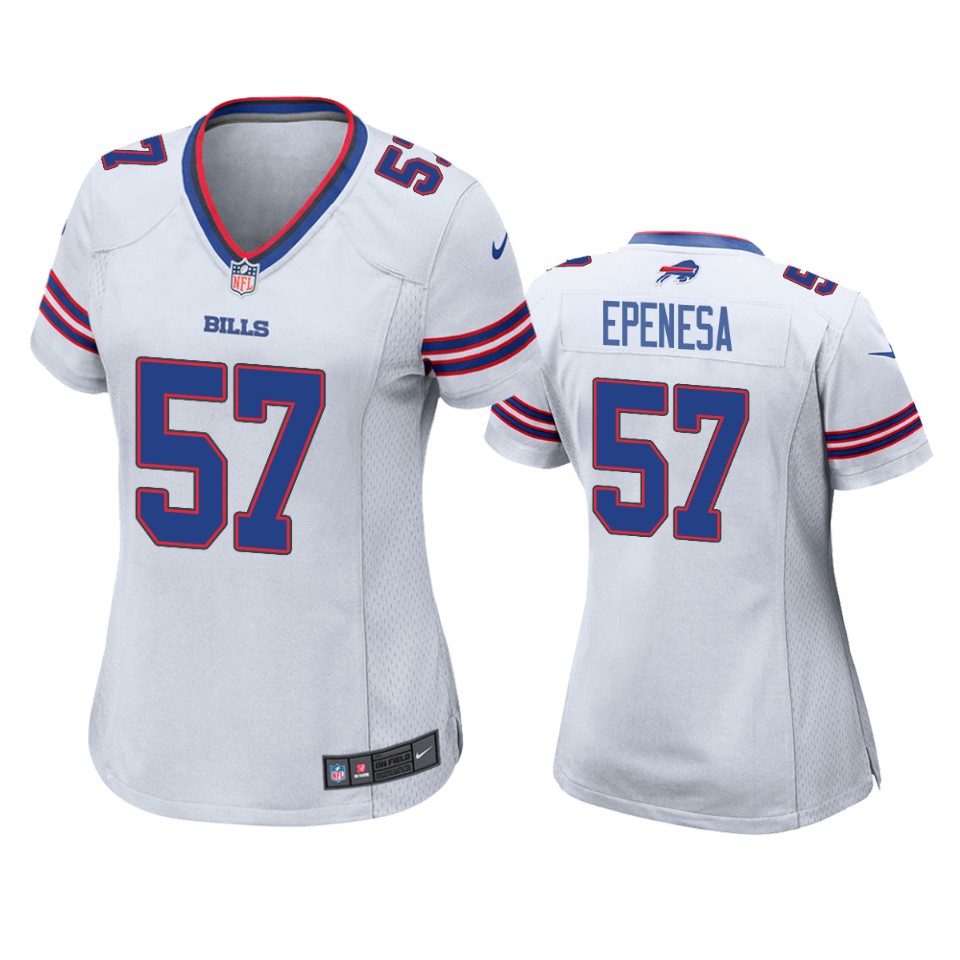 Buffalo Bills A.j. Epenesa White 2020 NFL Draft Game Jersey