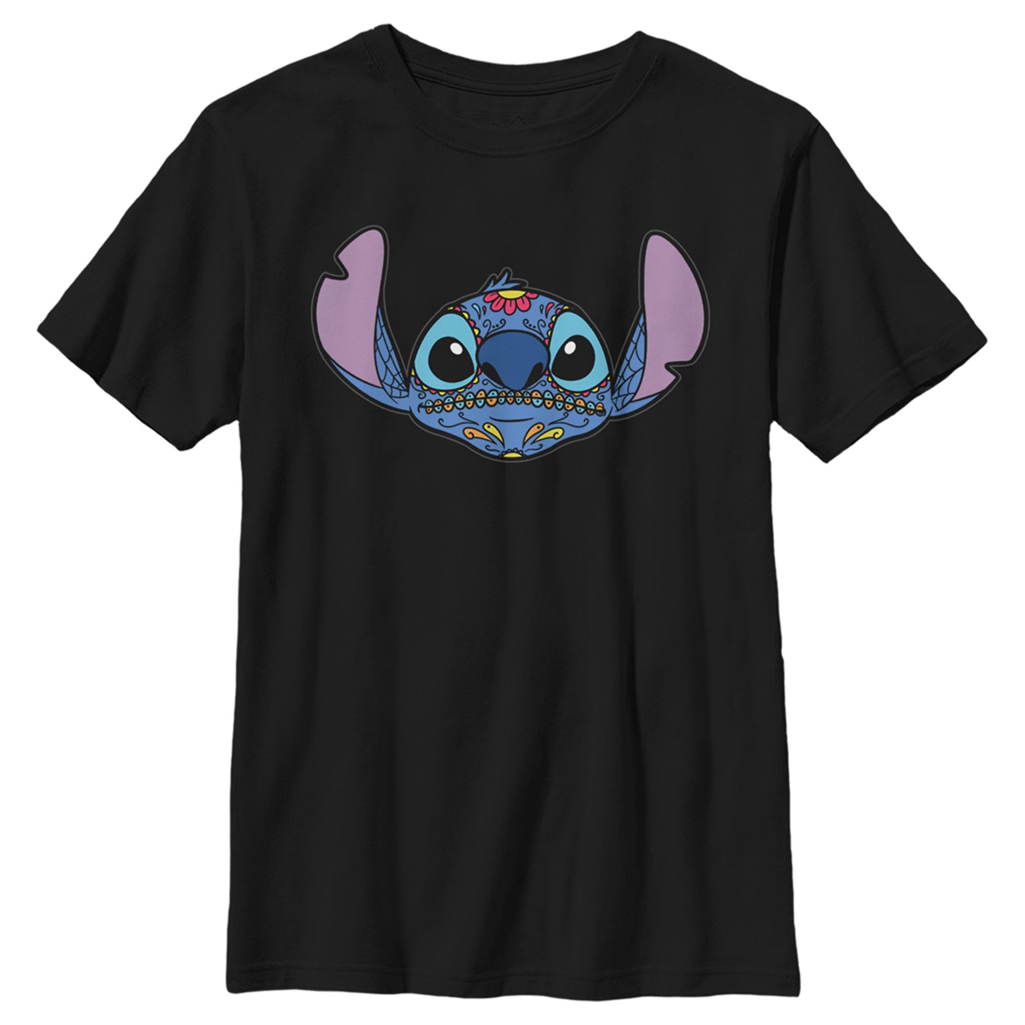 Boy’S Lilo & Stitch Halloween Sugar Skull T-Shirt