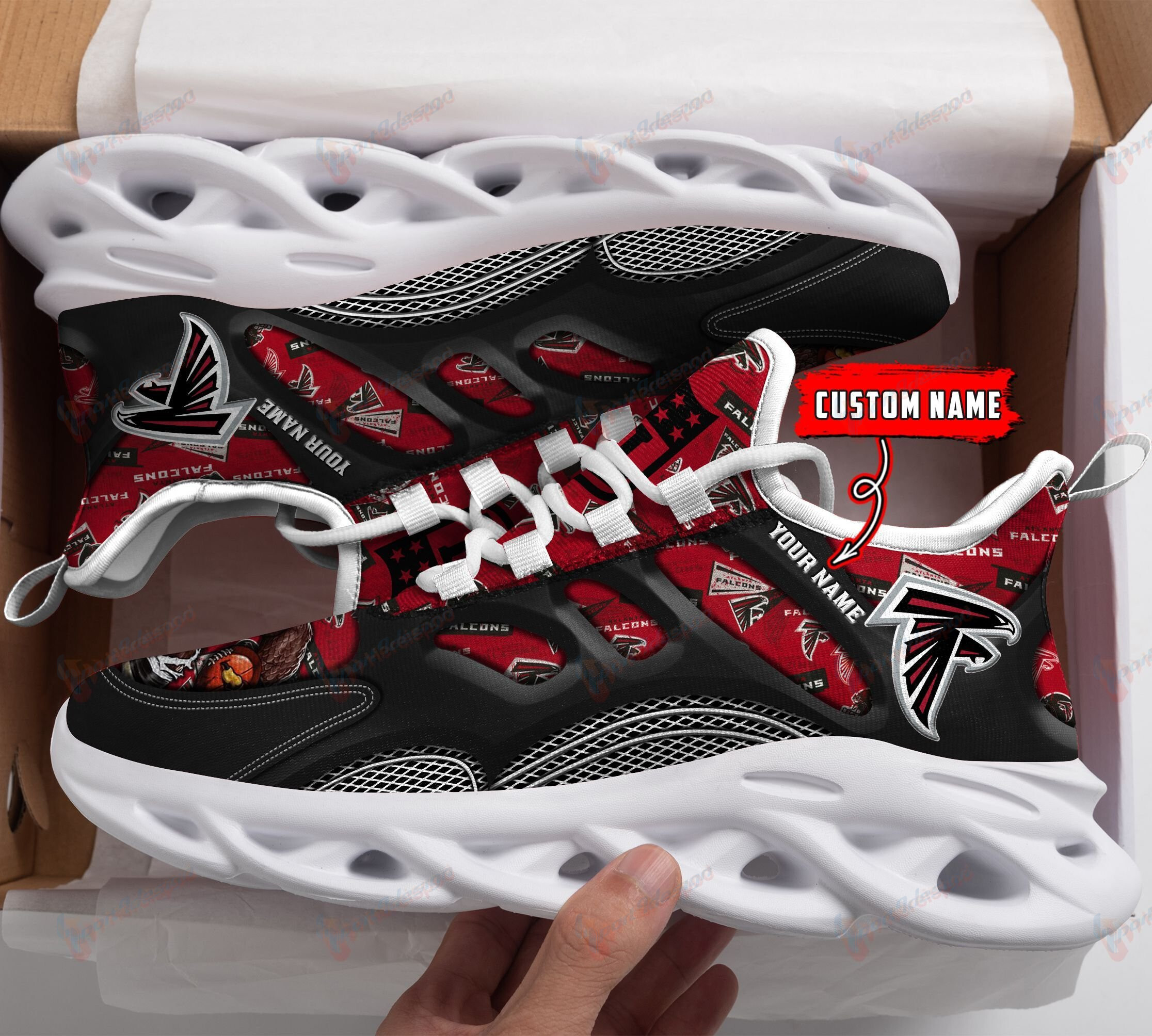 Atlanta Falcons Personalized Yezy Running Sneakers 195